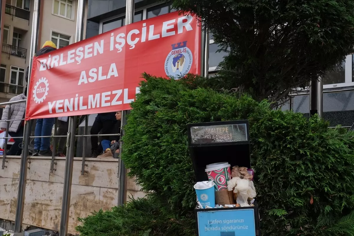 Maltepe Belediyesi’nde İşçiler Greve Gitti